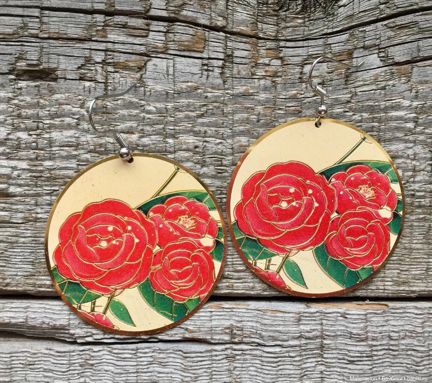 Серьги цветы — Аксессуары для кукол (фото 5)