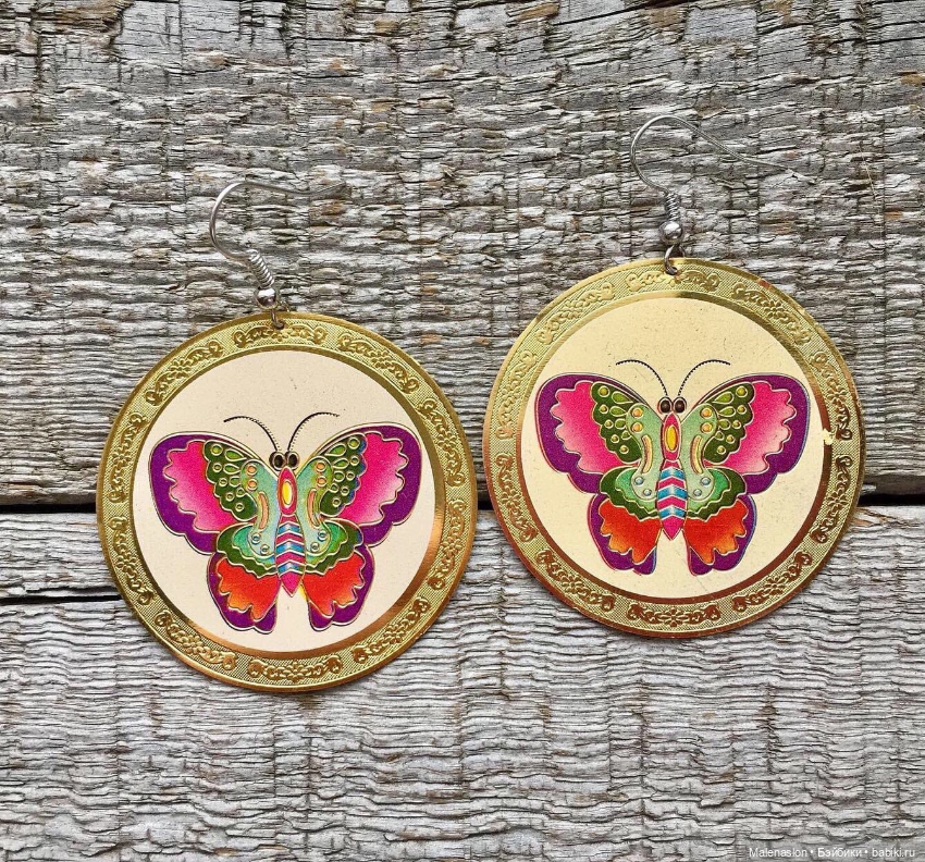 Серьги бабочки — Аксессуары для кукол (фото 8)
