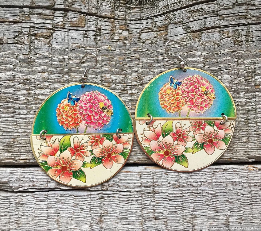 Серьги цветы — Аксессуары для кукол (фото 7)