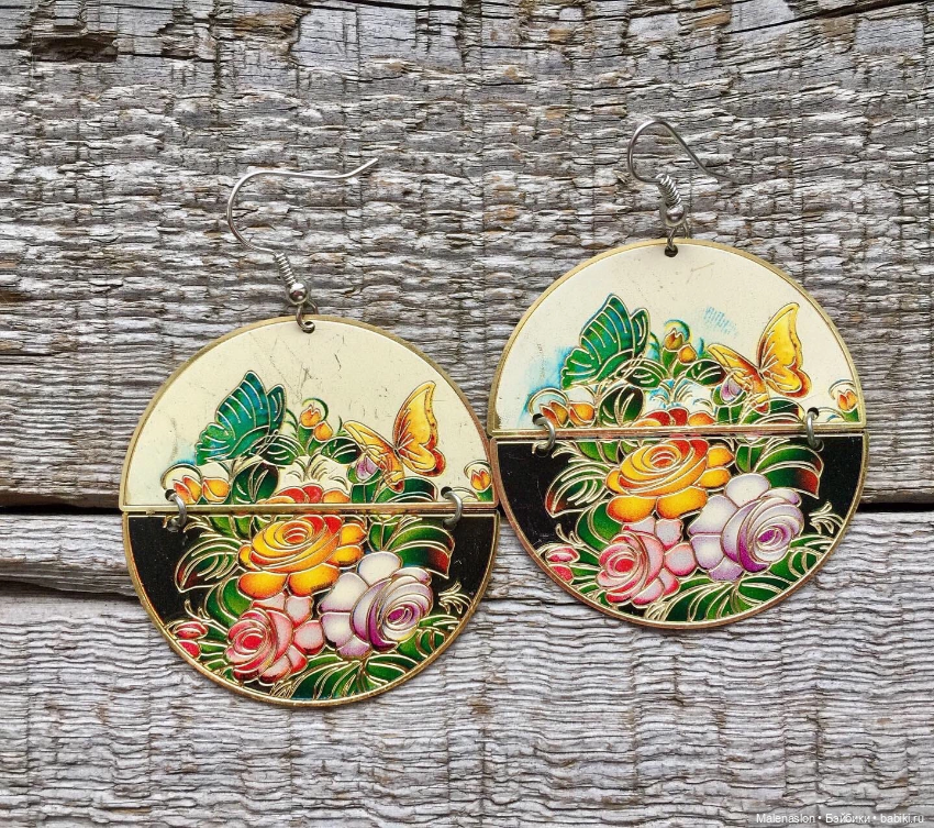 Серьги цветы — Аксессуары для кукол (фото 3)