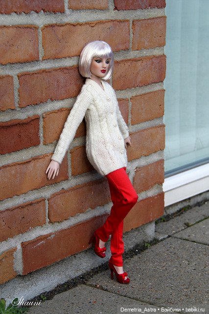 Вязаный кардиган на кукол Тоннер (Tonner) (фото 3)