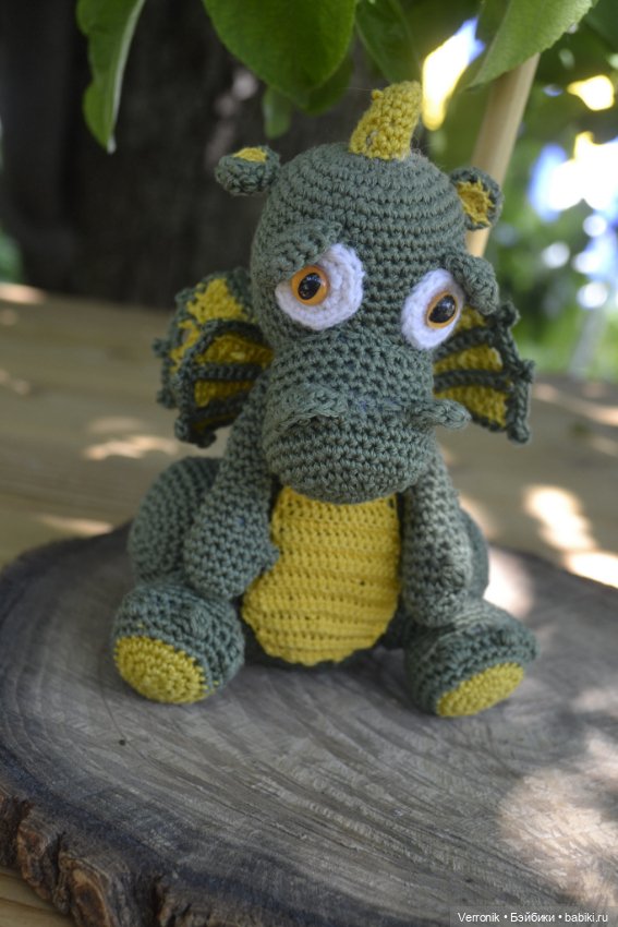 Дракончик Сеня. Игрушка ручной работы (фото 3)