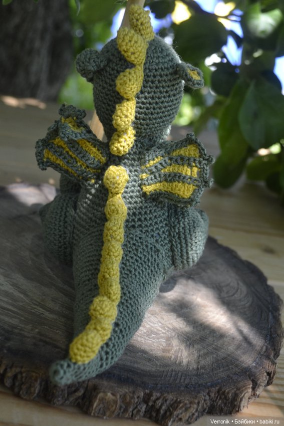 Дракончик Сеня. Игрушка ручной работы (фото 6)