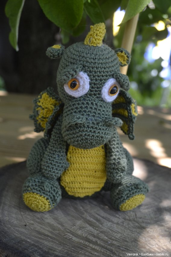 Дракончик Сеня. Игрушка ручной работы (фото 4)