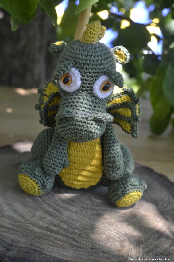Дракончик Сеня. Игрушка ручной работы