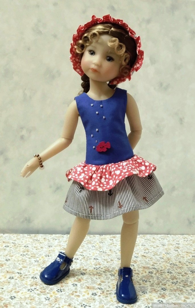 Комплект на Руби Ред (Ruby Red) морской тематики, 4 предмета