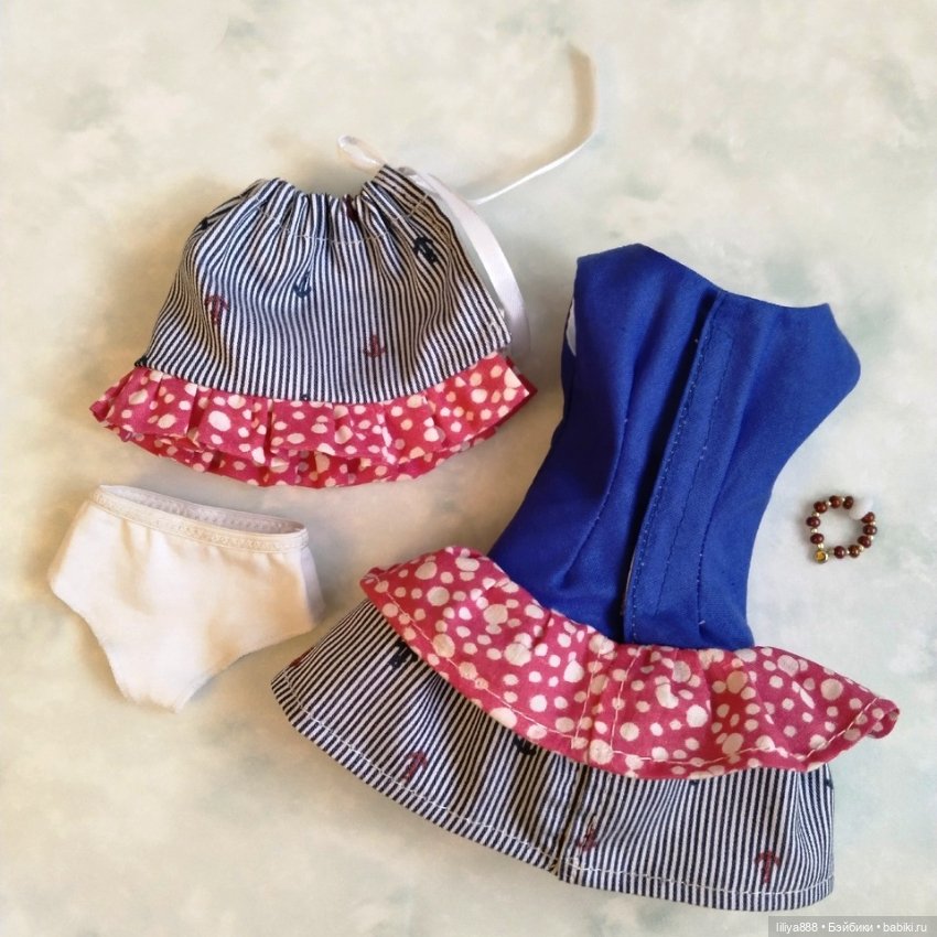 Комплект на Руби Ред (Ruby Red) морской тематики, 4 предмета (фото 6)