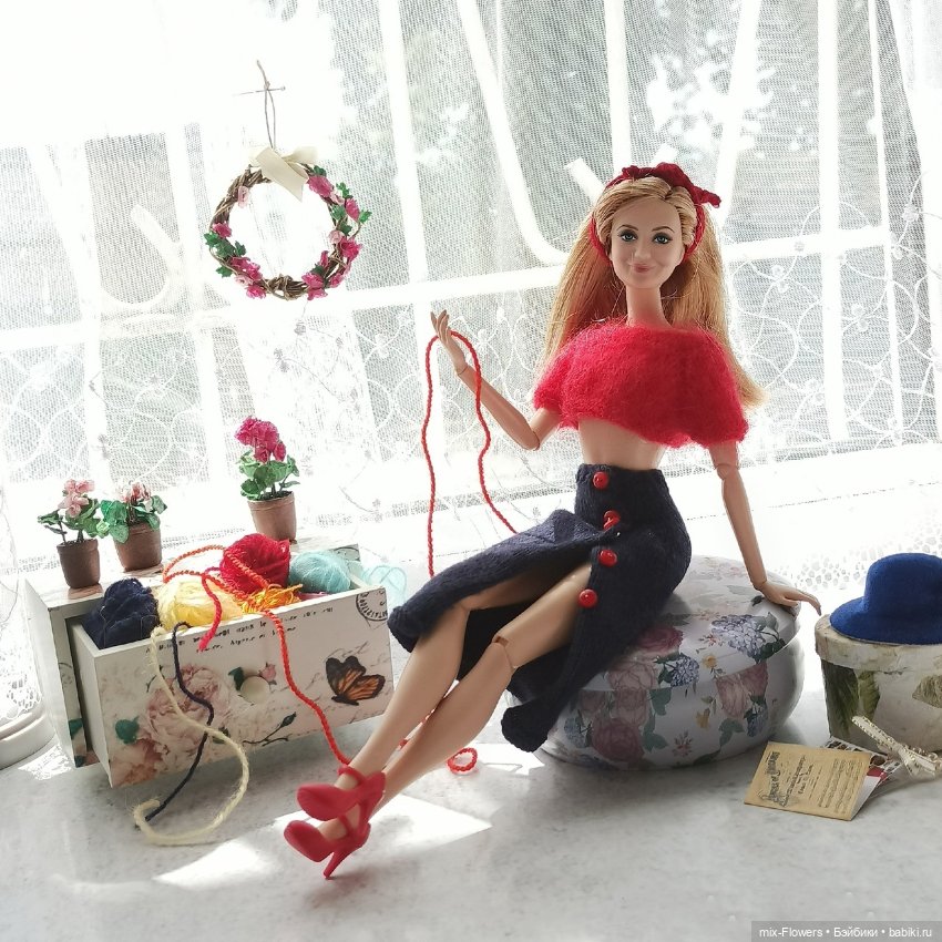 Вязаные кофточки для Барби (фото 8)