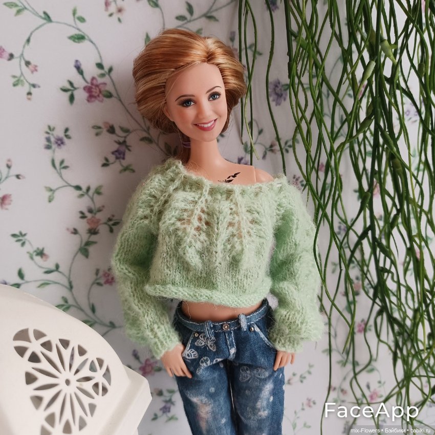 Вязаные кофточки для Барби (фото 6)