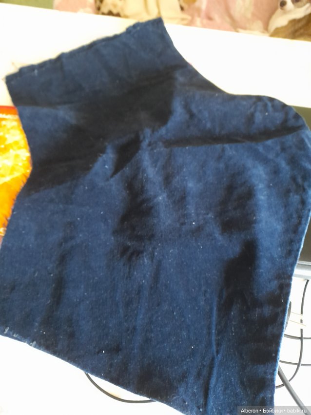 Отрезок бархата на хлопке (фото 2)