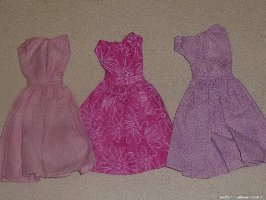 Платья Handmade (лот №3) для Барби старого образца, Silkstone, классического тела FR, East 59