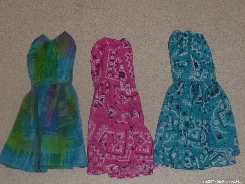 Платья Handmade (лот №2) для Барби старого образца, Silkstone, классического тела FR, East 59