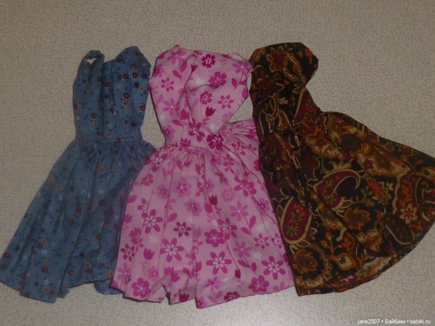 Платья Handmade (лот №4) для Барби старого образца, Silkstone, классического тела FR, East 59