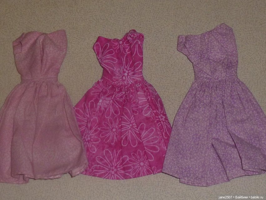 Платья Handmade (лот №3) для Барби старого образца, Silkstone, классического тела FR, East 59 (фото 2)