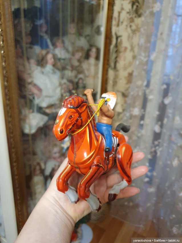 Заводная игрушка индеец. Винтаж (фото 2)