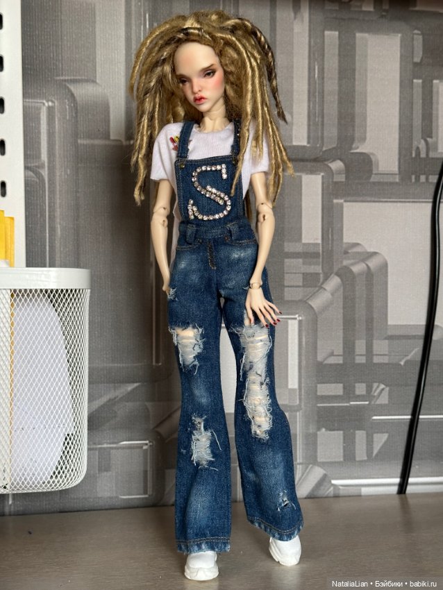 Полукомбинезон /джинсы для Pashapasha mini, Joydolls, MSD