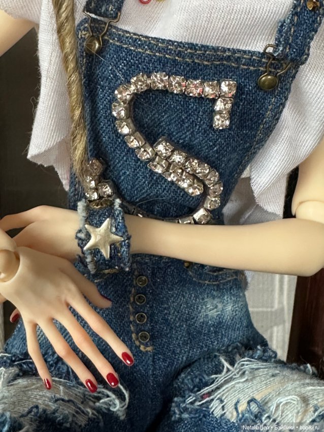 Полукомбинезон /джинсы для Pashapasha mini, Joydolls, MSD (фото 5)