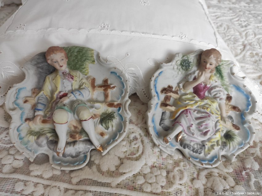 Фарфоровые парные плакетки (фото 8)