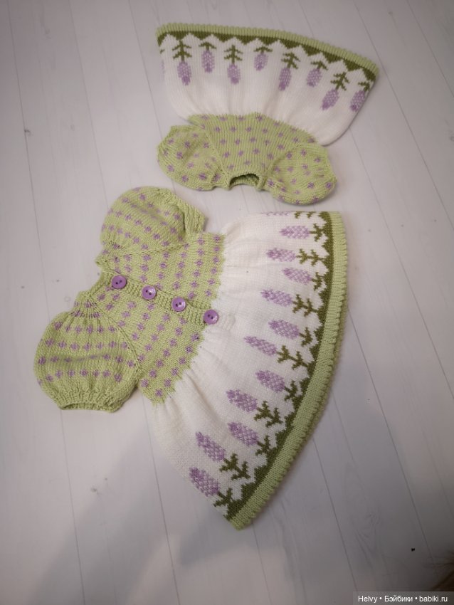 Платья с лавандой для Meadowdolls 46 см и 38 см (фото 3)