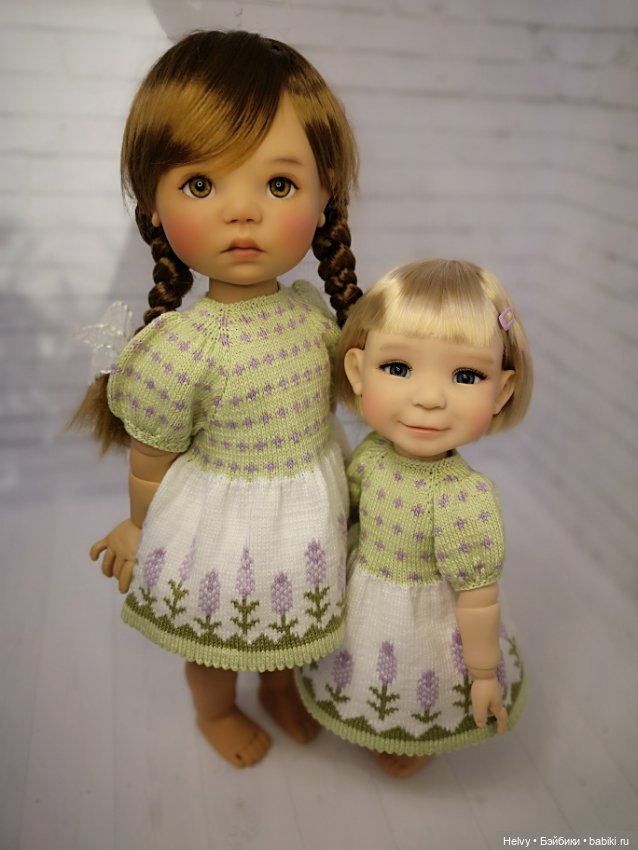 Платья с лавандой для Meadowdolls 46 см и 38 см