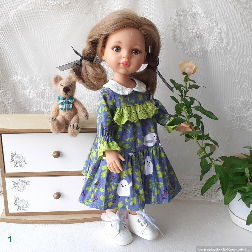 Нарядные платья для кукол Паола Рейна Paola Reina Платья кукольные (фото 6)