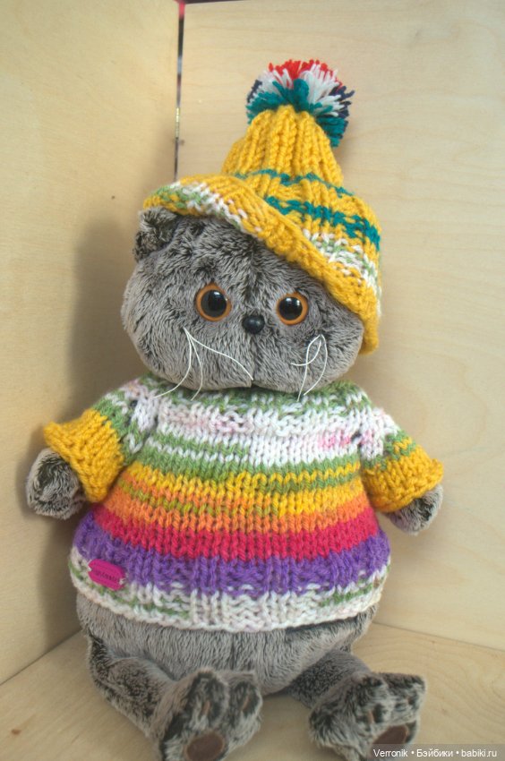 Свитер и шапочка для Басика 25 см (фото 6)