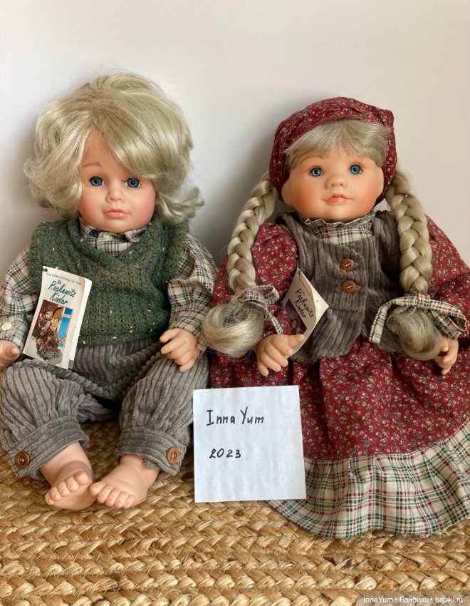 Пара коллекционных кукол из Германии (фото 8)