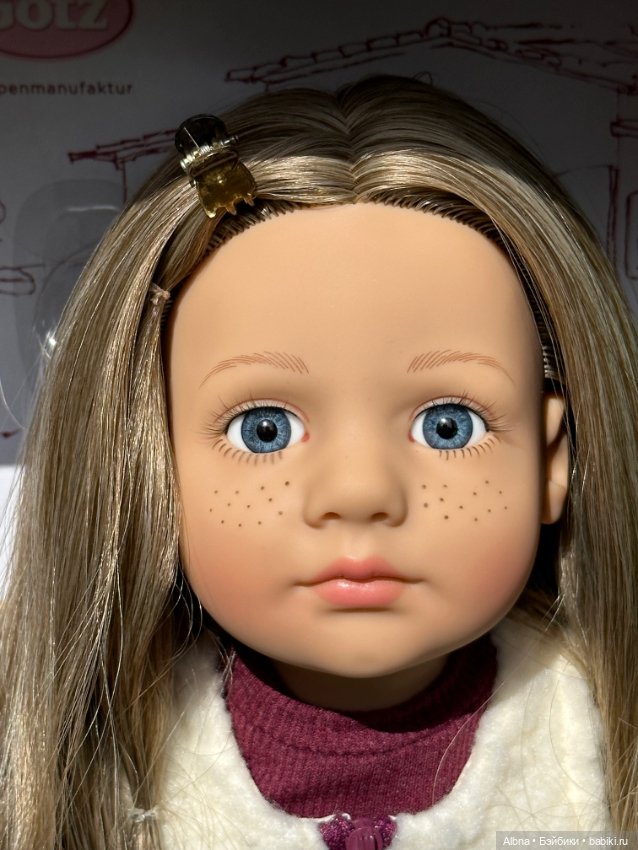 Элла Ella Готц Gotz с голубыми, стеклянными глазками на классике (фото 5)
