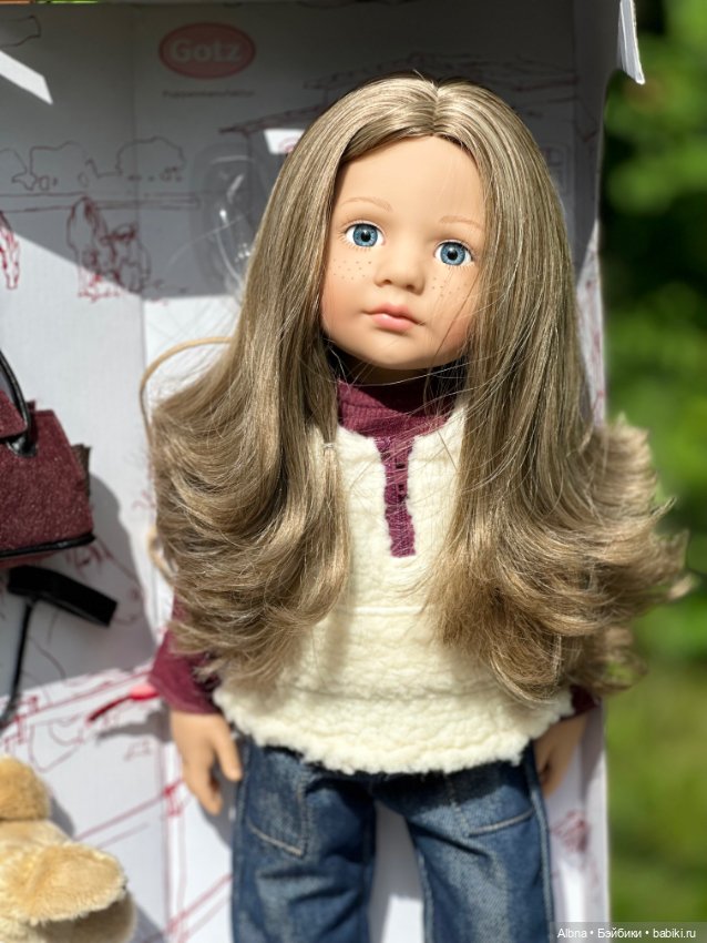 Элла Ella Готц Gotz с голубыми, стеклянными глазками на классике (фото 2)
