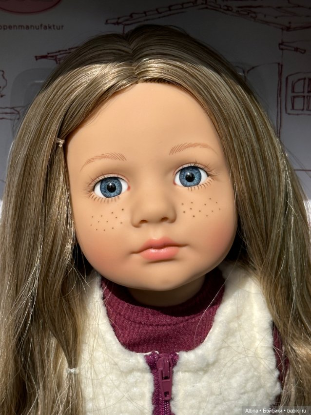 Элла Ella Готц Gotz с голубыми, стеклянными глазками на классике (фото 4)