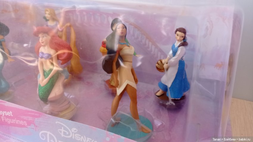 Принцессы Дисней, фигурки Ариель Жасмин Рапунцель Белль Покахонтас Мулан (фото 3)