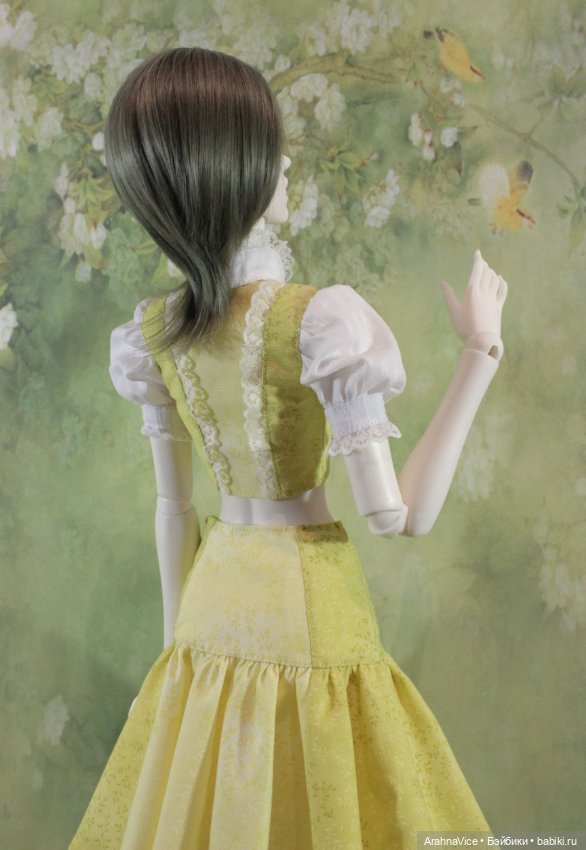 "Кокетка" - летний костюм на стройную BJD-девочку (фото 3)