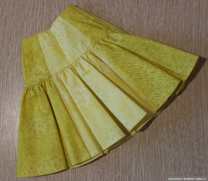 "Кокетка" - летний костюм на стройную BJD-девочку (фото 6)