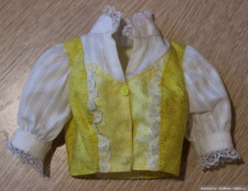 "Кокетка" - летний костюм на стройную BJD-девочку (фото 5)