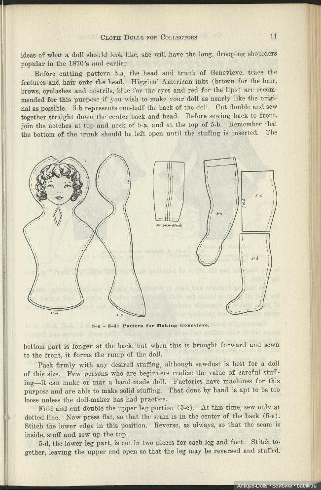 Книга об одежде для антикварных кукол - On Making Mending And Dressing Dolls (фото 5)