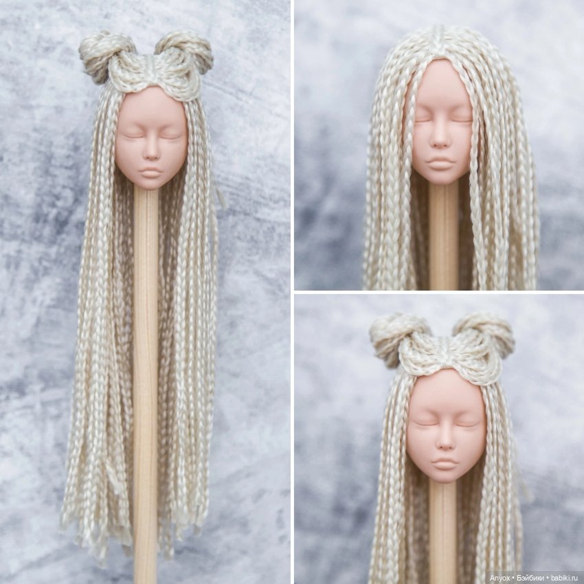 Парики для Фешн кукол на головы 4-5 (фото 9)