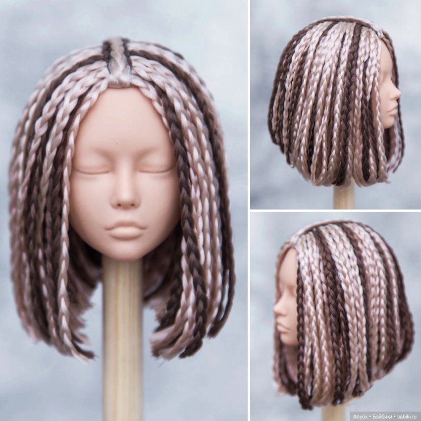 Парики для Фешн кукол на головы 4-5 (фото 4)