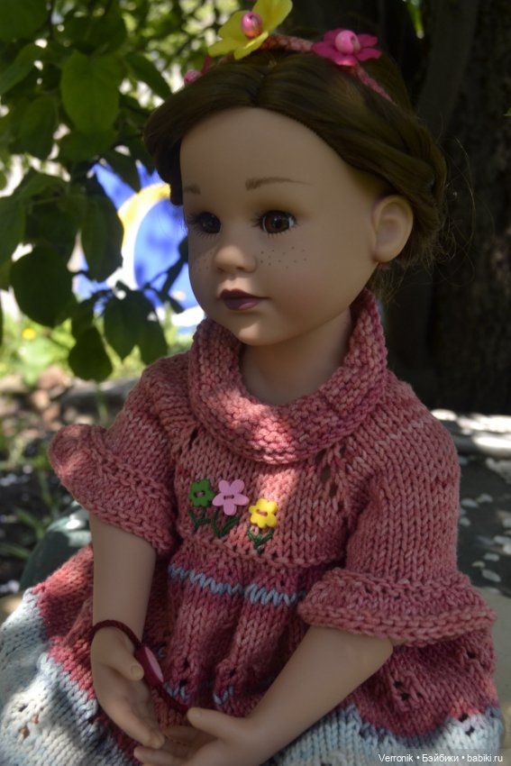 Платье, гольфы и шнур для волос для куклы Gotz (фото 2)