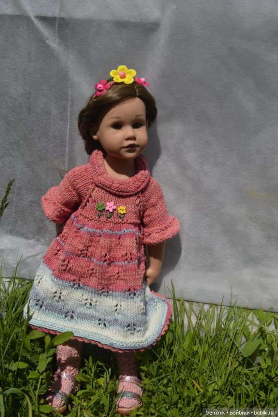 Платье, гольфы и шнур для волос для куклы Gotz (фото 4)