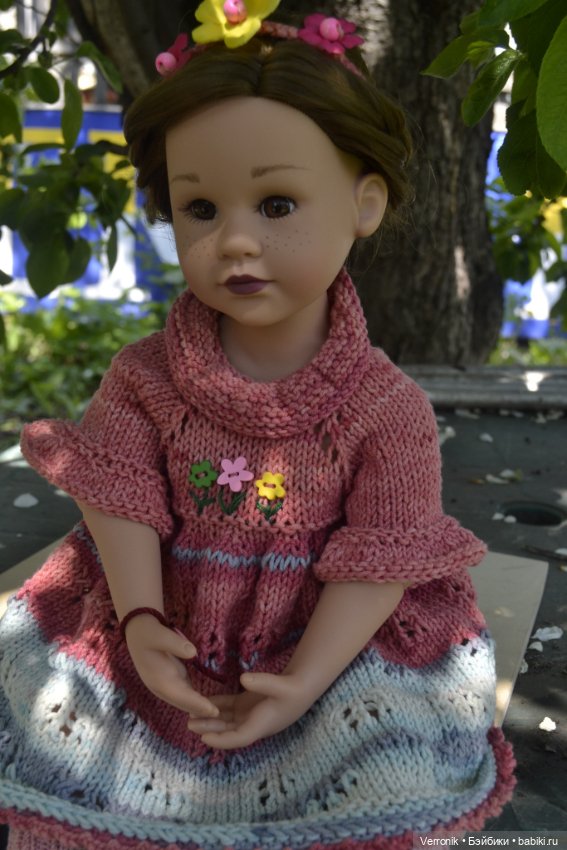 Платье, гольфы и шнур для волос для куклы Gotz (фото 5)