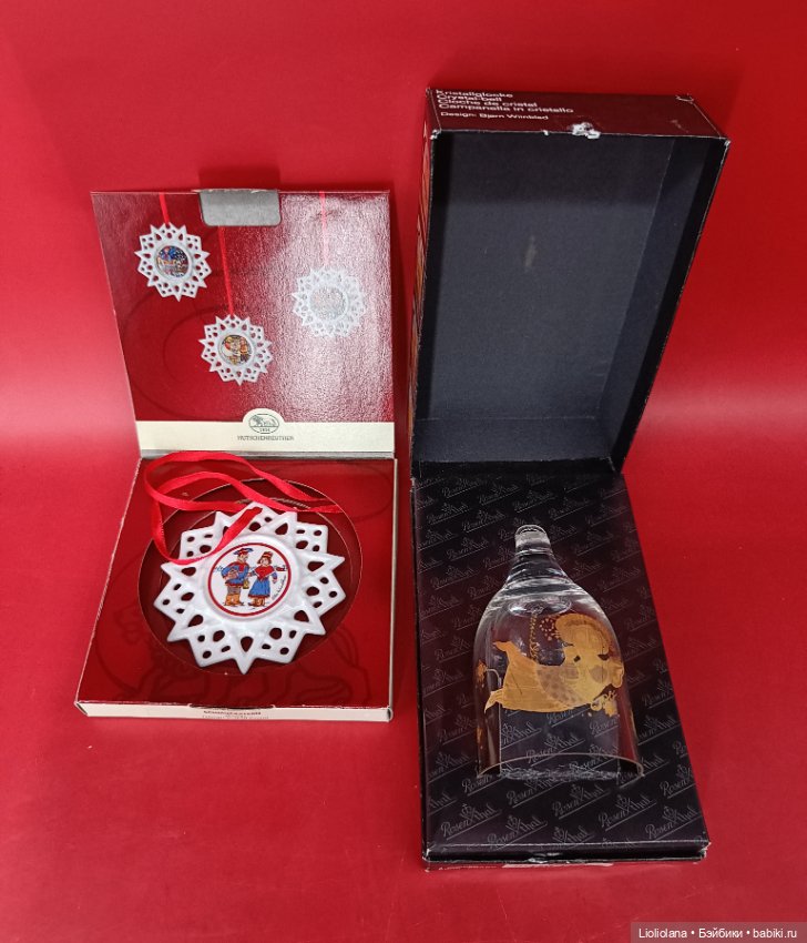 Фарфоровая елочная игрушка Снежинка от Hutschenreuther. Германия (фото 4)