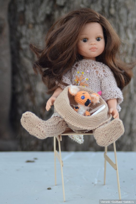 Свитер, шляпа и сапожки для куклы Паола Рейна. Возможна продажа с игрушкой- коалой (фото 3)