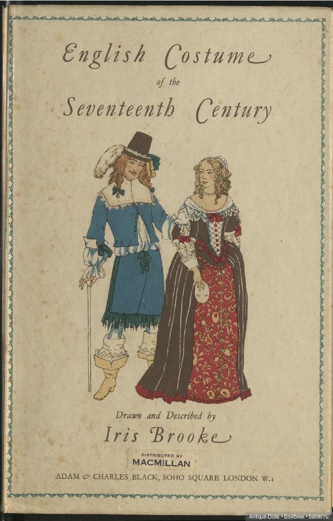 Книга об одежде English Costume of the Seventeenth Century