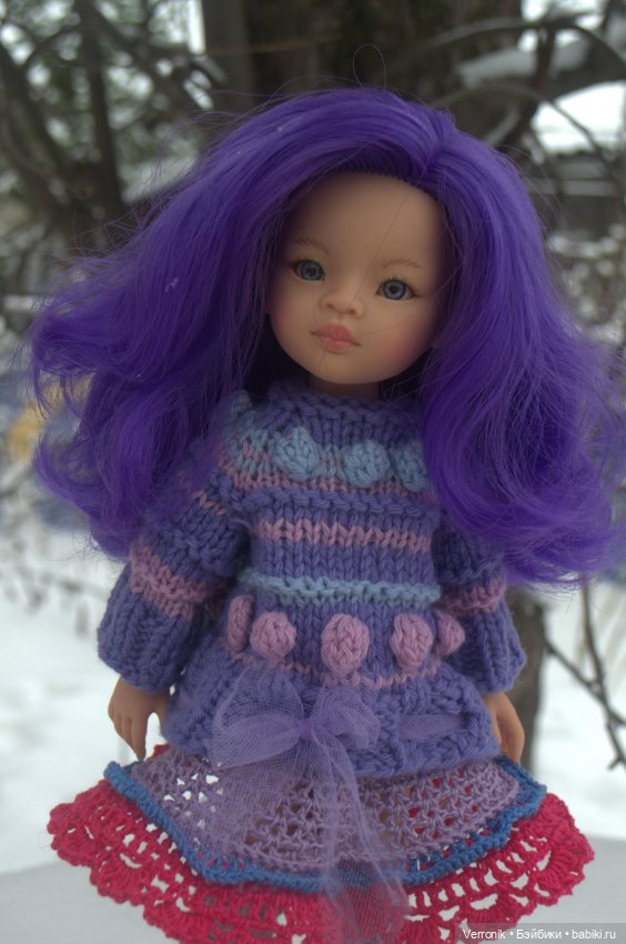 Комплект одежды для куклы Paola Reina "Фиалка" (фото 4)