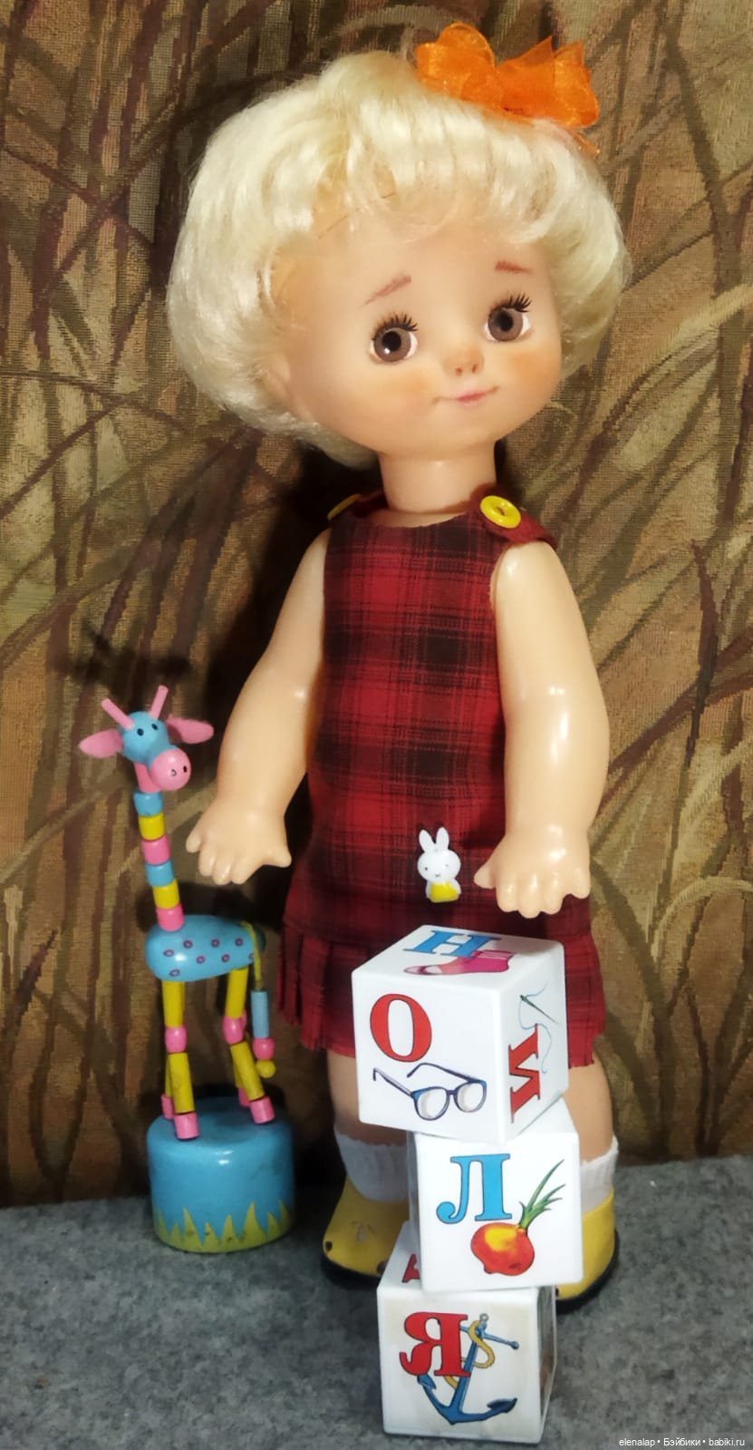 Оля, СССР: Московский завод игрушек «Кругозор» (ООАК) (фото 3)