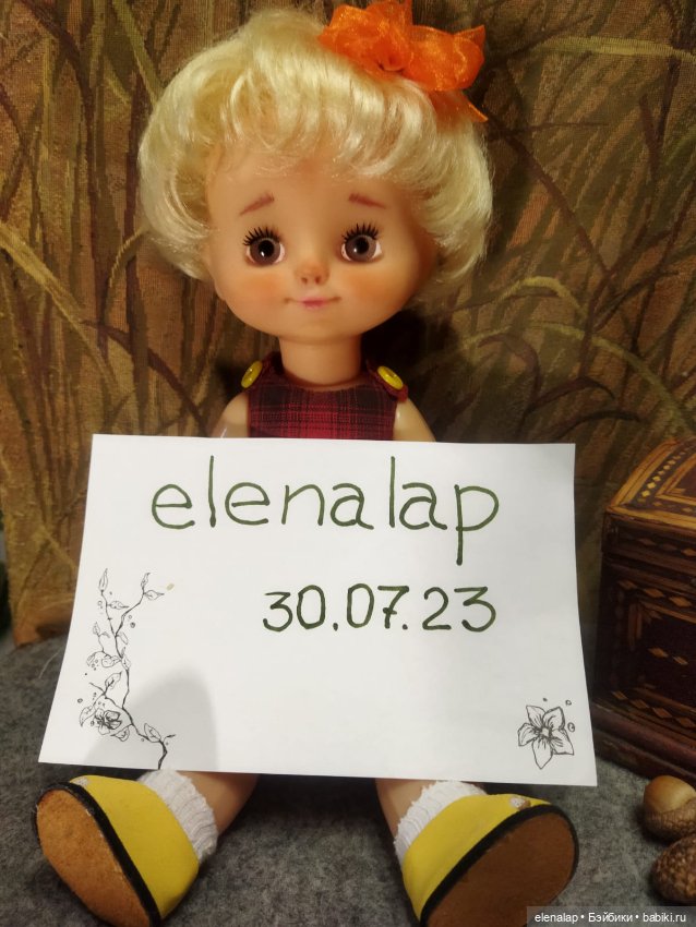 Оля, СССР: Московский завод игрушек «Кругозор» (ООАК) (фото 2)