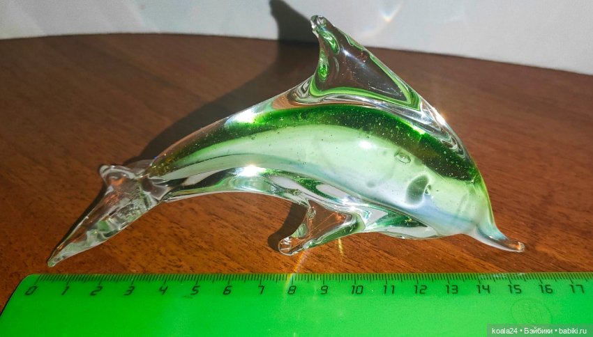 Статуэтка Дельфин Цветное стекло (фото 2)
