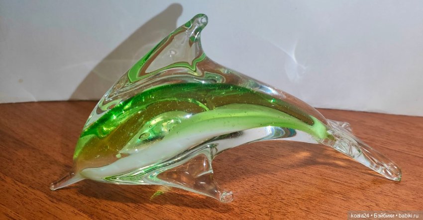 Статуэтка Дельфин Цветное стекло (фото 3)