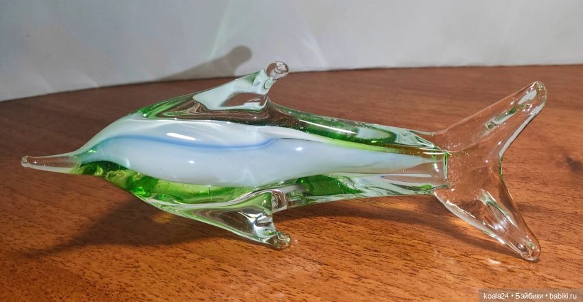 Статуэтка Дельфин Цветное стекло (фото 6)