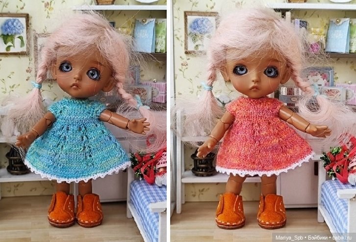 Вязаные наряды для малышки лати / lati white (фото 3)